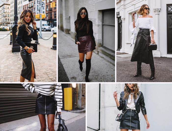 Quelle veste porter avec une jupe en cuir ?