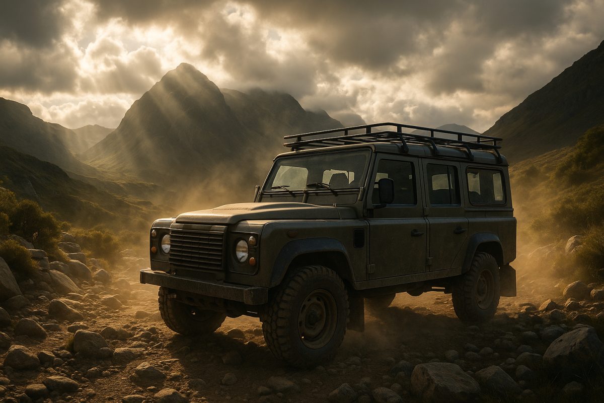 Photo d'un 4x4 tout-terrain en montagne aventure
