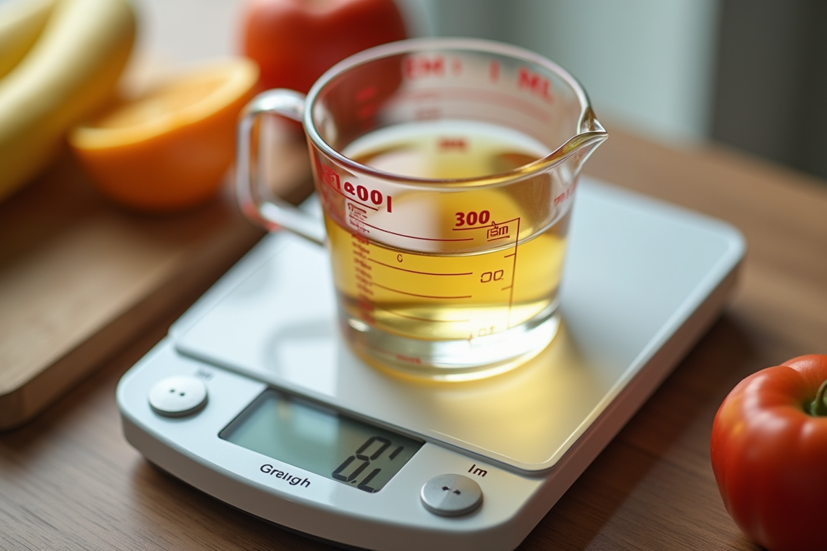 Verre mesure liquide de 300 ml avec balance numérique